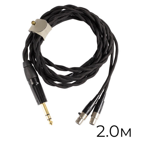 Кабель для наушников 2x mini-XLR-Jack 6.3 (2.0 м) AQUA OFC